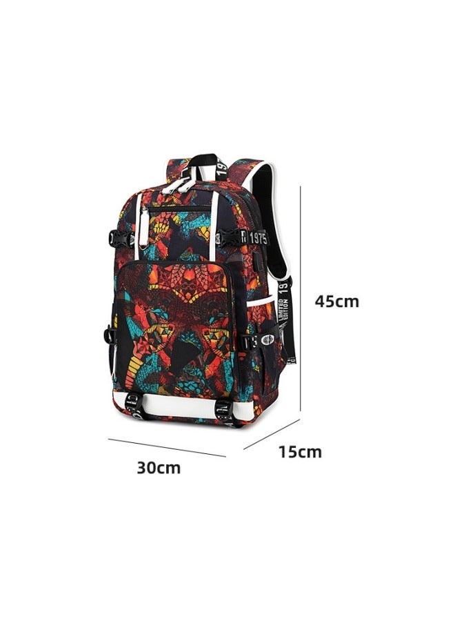 general Lionel Messi, football star Backpack, with Compartments Students Schoolbag Backpack Girls Anime Kawaii Cartoon SchoolBag - Image 4