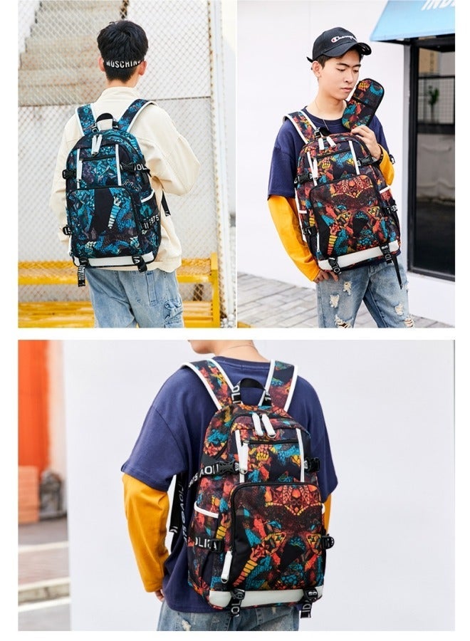 general Lionel Messi, football star Backpack, with Compartments Students Schoolbag Backpack Girls Anime Kawaii Cartoon SchoolBag - Image 5