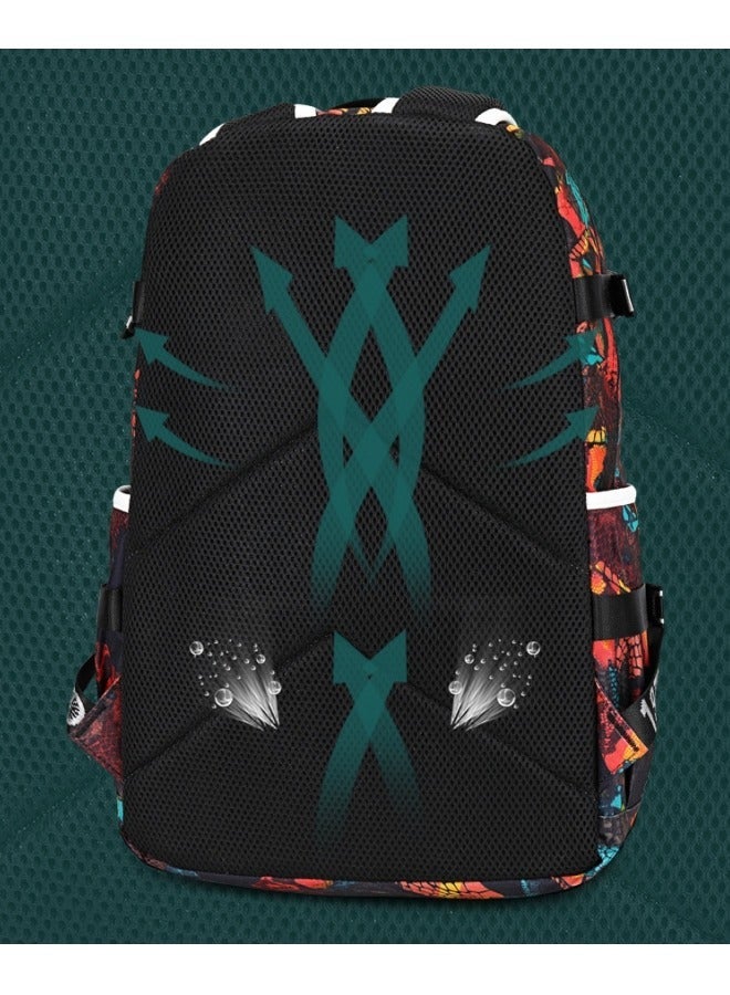 general Lionel Messi, football star Backpack, with Compartments Students Schoolbag Backpack Girls Anime Kawaii Cartoon SchoolBag - Image 2