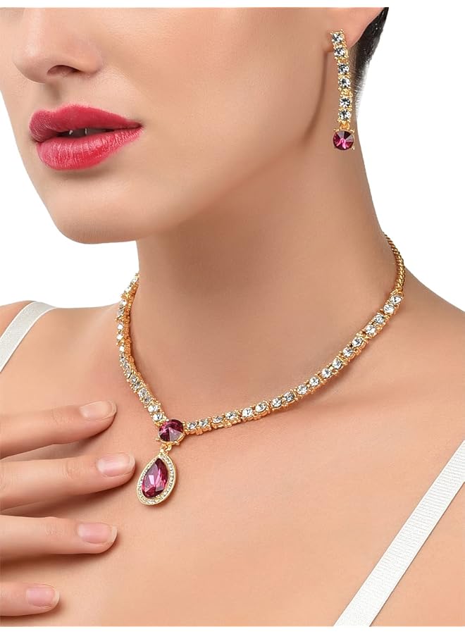 erorex Jewelery Set For Women Golden Zpfk6505 - Image 3