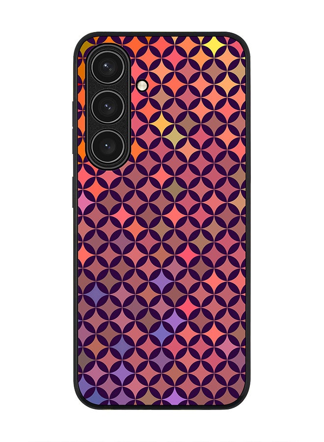 Stylizedd Rugged Black edge case for Samsung Galaxy S24 FE, Slim fit Soft Case Flexible Rubber Edges Anti Drop TPU Gel Thin Cover -  Wall Of Diamonds - Image 1
