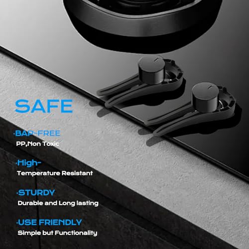 AIRSHOOTER Stove Knob Safety Covers for Child, Gas Stove Knob Locks (5 Pack) - Image 4