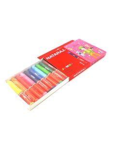 NATARAJ 12-Piece Jumbo Wax Crayons Multicolour  - Image 2