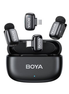 Boya Mini-12 Wireless Microphone for iPhone/Android/PC/Tablets with USB C/Lightning Plug, MFi Certified, Noise Reduction, AI Voice Changer, 30H Battery Life with Charging Case for Video Recording Podcast - pzsku/Z9907F2D5713DD221CDF7Z/45/_/1740669740/9bd26fcc-83bd-472e-aa9d-2a4d08c92e46