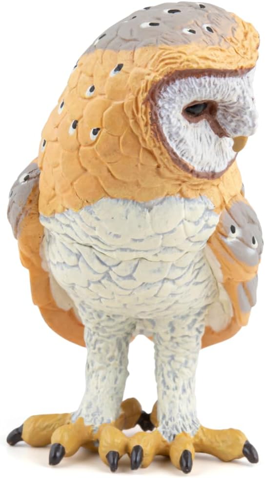 Papo HandPainted  Figurine Wild Animal Kingdom  Owl 53000 Collectible  for Children  Suitable for Boys and Girls from 3 Years Old - Image 3