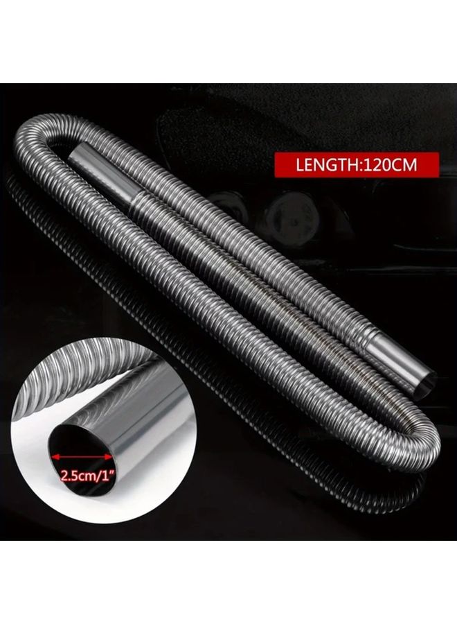 Professional RV Heater Exhaust Kit Silencer Model 2 5 Inch OD Stainless Steel Pipe Flexible Hose - Image 4