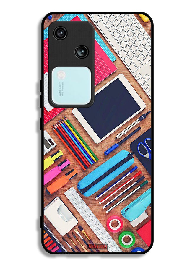 Tolwak Vivo V30 5G Protective Case Cover Girl Hobby Desk - Image 1
