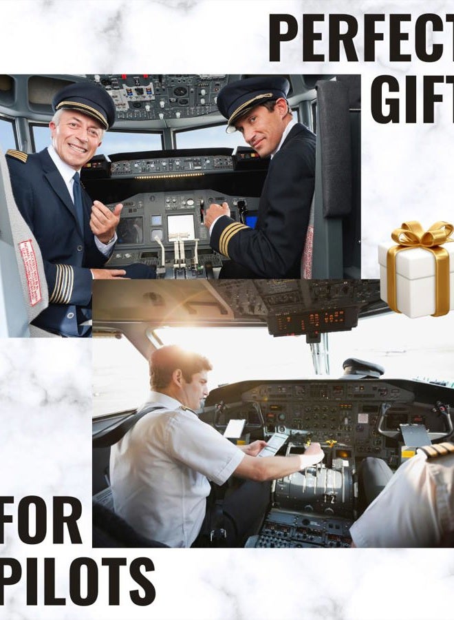 INNObeta Pilot Gifts Valet Tray for Male, Men, Aviation Gifts Desktop Storage Organizer PU Leather Bedside Tray Key Coin Holder for Birthday, Christmas - Born to Fly - Image 2