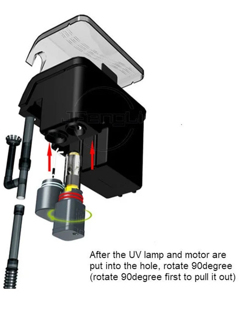 فلتر ماء مع منظف سطح الماء و لمبة تعقيم UV شلال معلق 260 لتر/ساعة لاحواض السمك - pzsku/Z99083A07922619E4F425Z/45/_/1713194129/29b0e657-30b9-41d5-8f87-f0f1c39635a9