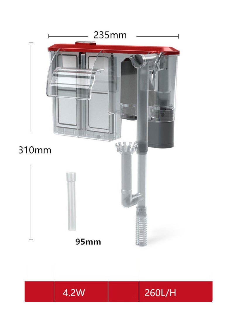 Aquarium Hanging filter with UV  260L/H XP-U3 - Image 3