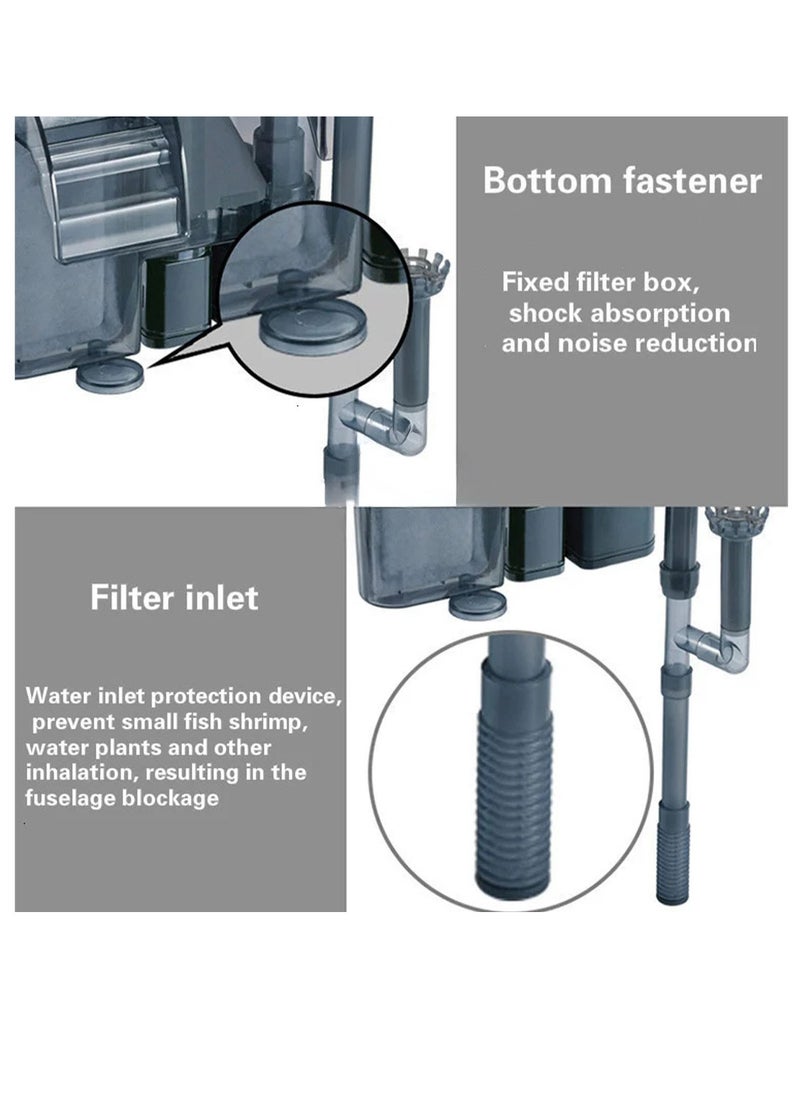 فلتر ماء مع منظف سطح الماء و لمبة تعقيم UV شلال معلق 260 لتر/ساعة لاحواض السمك - pzsku/Z99083A07922619E4F425Z/45/_/1713194132/4e7f2ae6-79c0-4a30-b6af-2c3181b72784