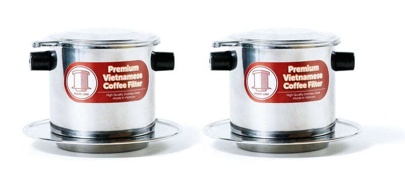 2 x Stainless Steel Vietnamese Coffee Filter Press 8 oz Works well wFrench Grind Coffee Gravity Insert