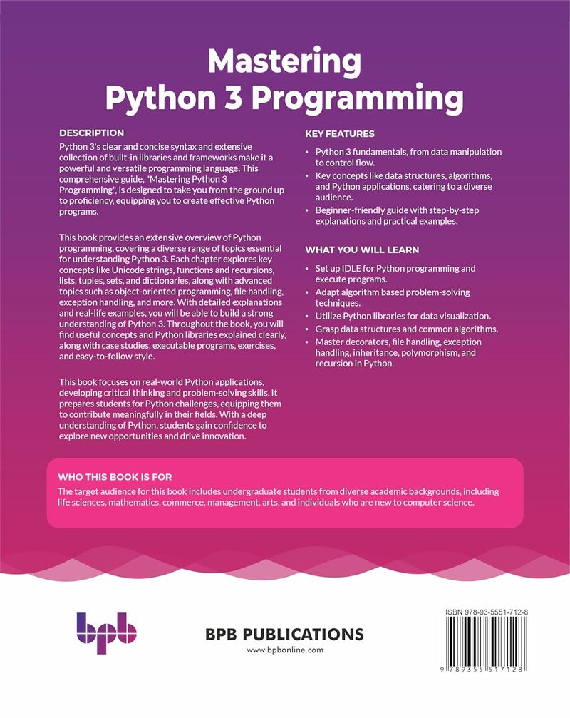 Mastering Python 3 Programming: Ultimate guide to learn Python coding fundamentals and real-world applications - Image 2