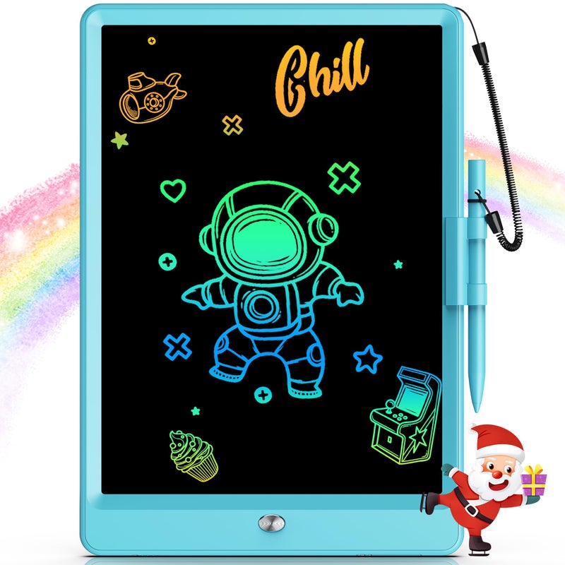 Bravokids Toys for 3-6 Years Old Girls Boys, LCD Writing Tablet 10 Inch Doodle Board, Electronic Drawing Pads, Educational Birthday Gift for 3 4 5 6 7 8 Years Old Kids Toddler (Blue) - Image 1