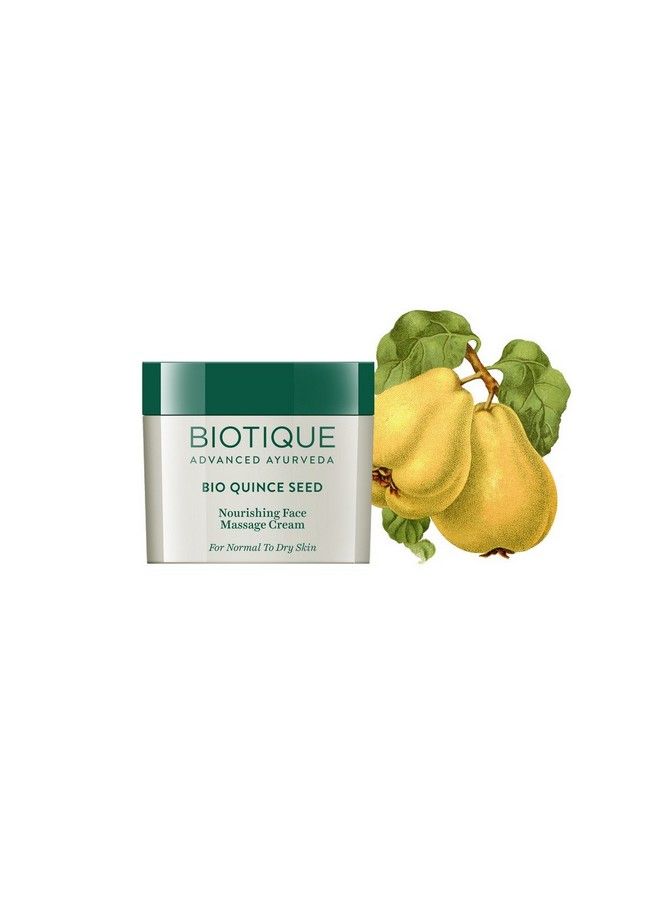 Biotique Quince Seed Nourishing Face Massage Cream 50 gm /1.69 Oz I Normal To Dry Skin - Image 4