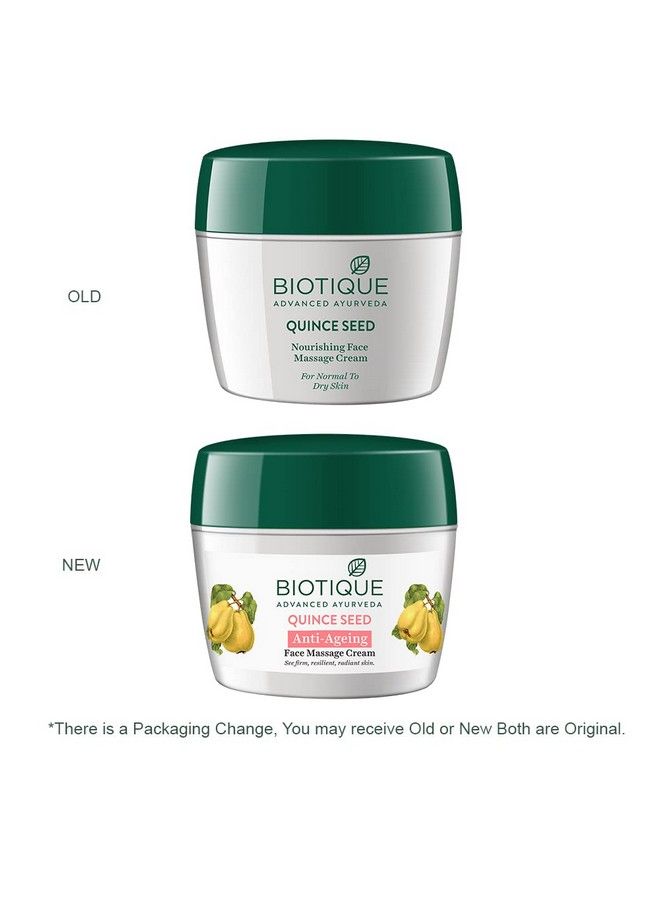 Biotique Quince Seed Nourishing Face Massage Cream 50 gm /1.69 Oz I Normal To Dry Skin - Image 3