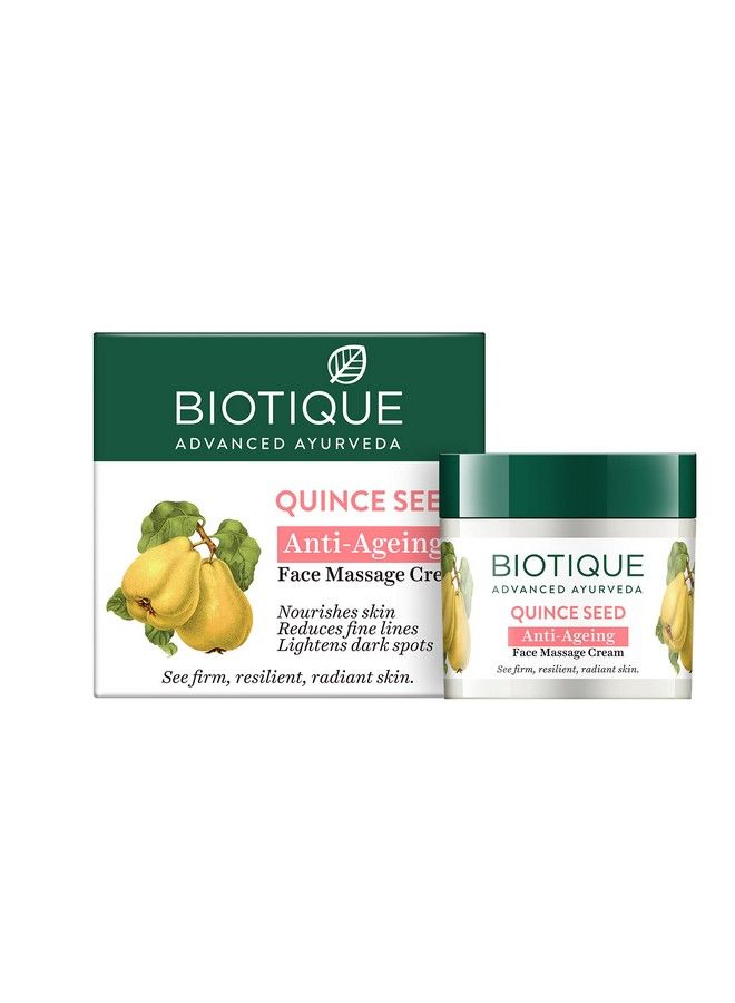 Biotique Quince Seed Nourishing Face Massage Cream 50 gm /1.69 Oz I Normal To Dry Skin - Image 2