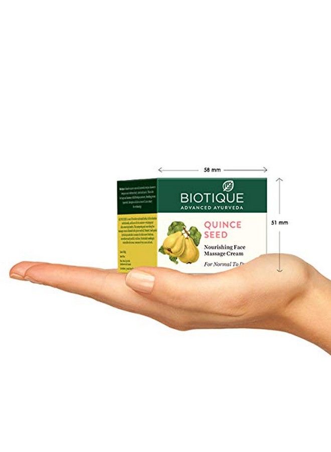 Biotique Quince Seed Nourishing Face Massage Cream 50 gm /1.69 Oz I Normal To Dry Skin - Image 5