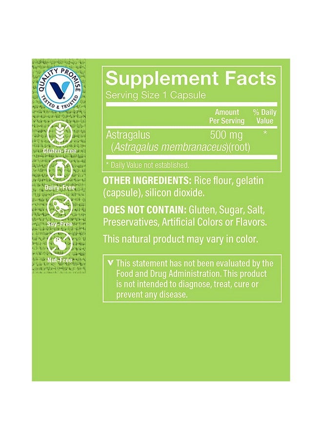The Vitamin Shoppe Astragalus (Root) 500mg - Herbal Supplement to Support The Immune System & Body's Natural Defenses - Helps Build Stamina, Energy & Vitality (300 Capsules) - Image 3