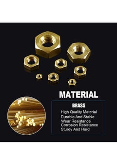 Excefore 235Pcs Metric Brass Hex Nuts Assortment Kit for Screw Bolt High-Strength (M2 M2.5 M3 M4 M5 M6 M8 M10)  - Image 3