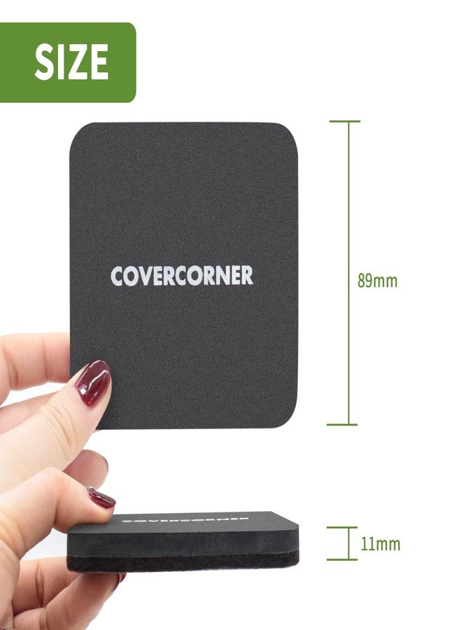COVERCORNER Felt Furniture Sliders for Hardwood Floors 8 PCS - 3 1/2 inch Square Furniture Moving Slider - Heavy Duty Felt Movers Sliders Chair Legs Floors Protectors (for Hardwood Floors)-Brown - Image 2