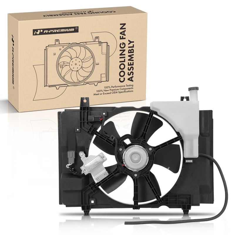 A-Premium APremium Engine Radiator Cooling Fan Assembly Compatible with Select Nissan Models Versa 20072012 16L 18L Replace 21483EL30A