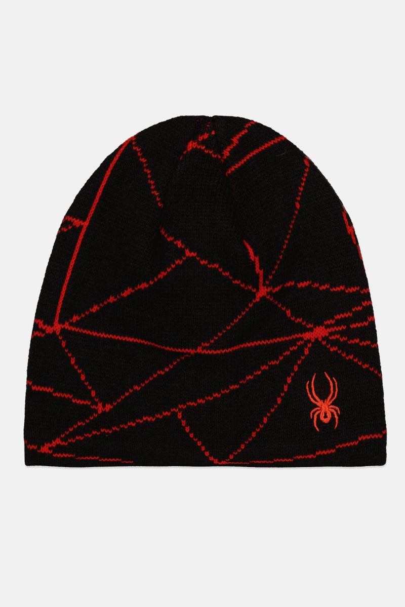 Spyder Kids Boy Brand Logo Beanie, Black  - Image 1