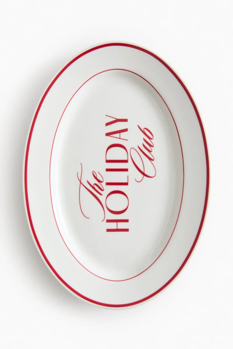 H&M Large porcelain serving plate