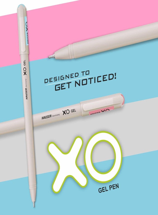 Hauser XO Gel Pen Stand | Sleek Body & Minimalistic Design With Matt Finish | Solid Body Type, Low Viscosity Ink | Ultra Durable Tip | Blue, Black & Red Ink, Pack of 50 Pens - Image 3