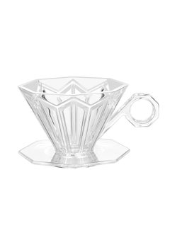 Non-Paper Coffee Dripper,  1-2 Cups Plastic Coffee Filter Cup Manual Pour Over Coffee Filter Slow Drip Coffee Brewing Cup Sustainable Pour Over Brewer for Home, Cafe, Travel,Camping