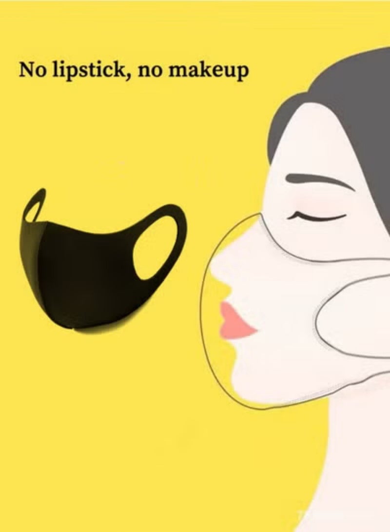 Reusable Breathable Cloth Cotton Face Masks set，3D Ice Silk Washable Face Mask ，Anti-Dust &UV protection - Image 4