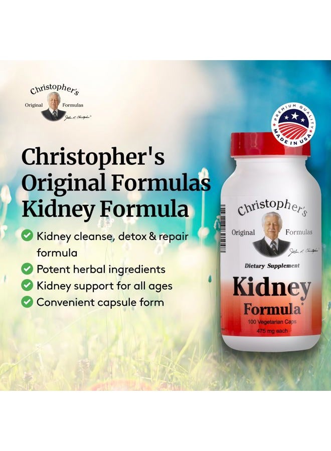 Christopher's Original Formulas كبسولات د. كريستوفر الأصلية لصحة الكلى، 475 ملغ، 100 حبة - Image 4