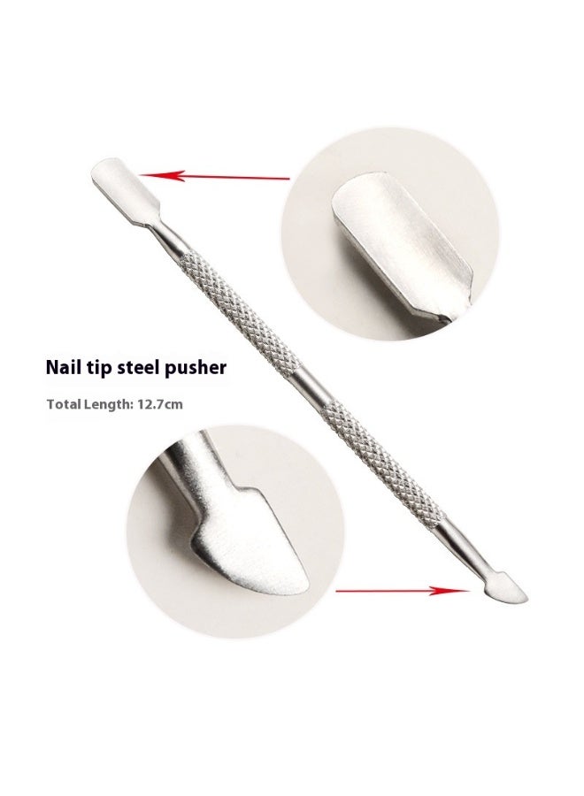 أداة تقشير البشرة، مكشطة بشرة من الفولاذ المقاوم للصدأ، إزالة طلاء الأظافر الجل - Image 5