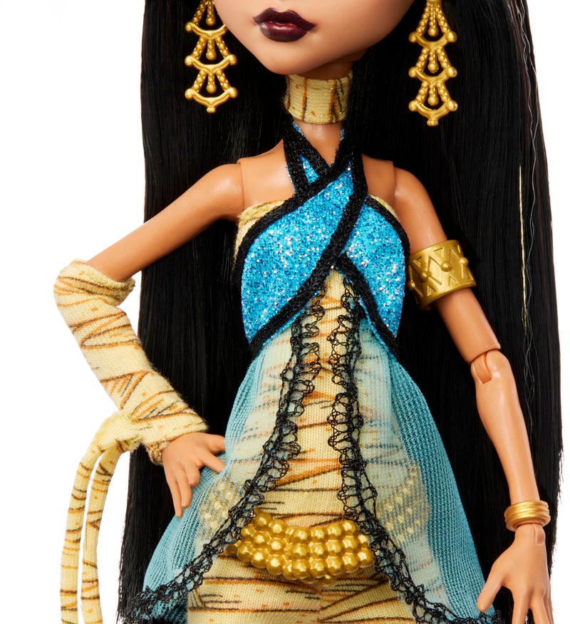 MONSTER HIGH دمى مونستر هاي بوريجنال كريبروكشن 2-باك، كليو دي نايل ودييوس غورغون، نسخ قابلة للجمع مع قواعد الدمى، يوميات وحيوانات أليفة - Image 4