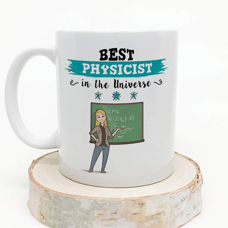 MUGFFINS Physicist. Original Mug Cup Perfect Present - This Mug Belongs to The Best Physicist in The Universe - 11 oz Ceramic - Image 4