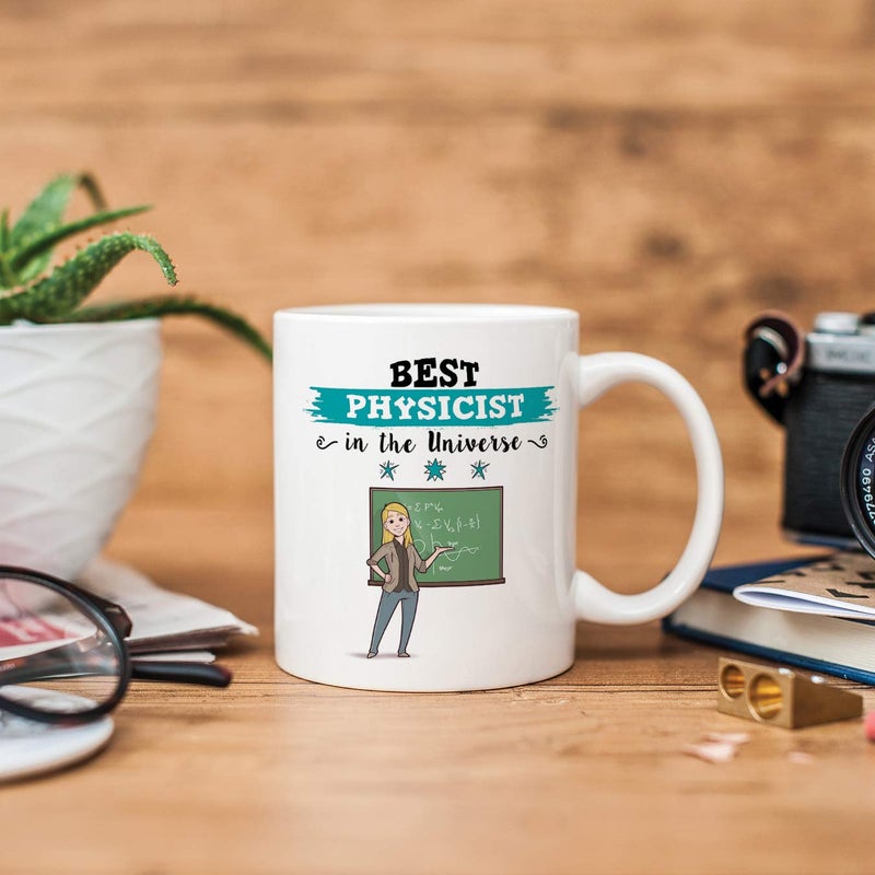 MUGFFINS Physicist. Original Mug Cup Perfect Present - This Mug Belongs to The Best Physicist in The Universe - 11 oz Ceramic - Image 3