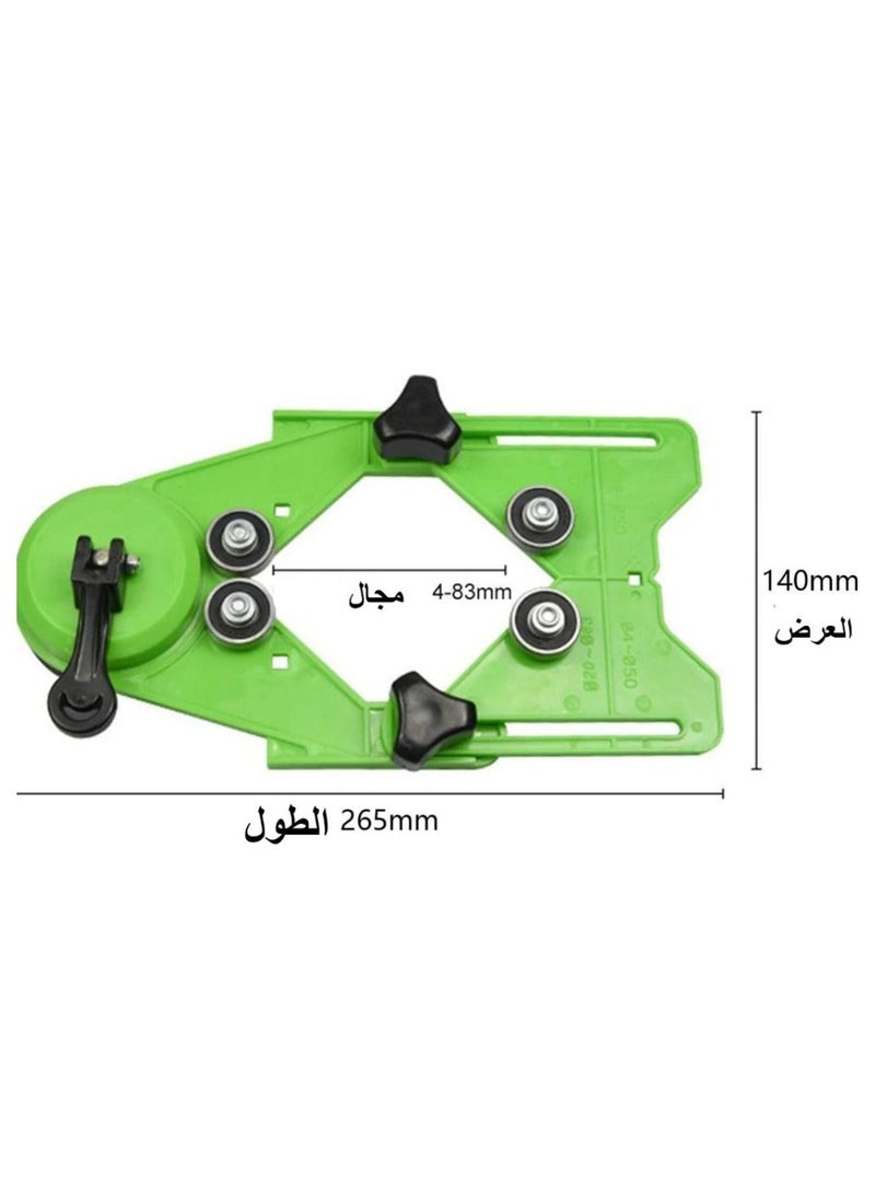 Generic - Hole Locator - Adjustable Drill Bit Cceramic/Glass/Marble Hole Saw Guide Sucker Base Locator (4mm-80mm) - Image 1