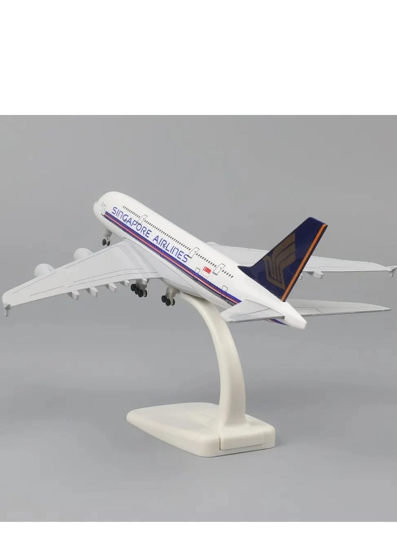 Singapore Airlines Alloy Metal Airplane Model Simulation Toys  A380 47cm  - Image 5