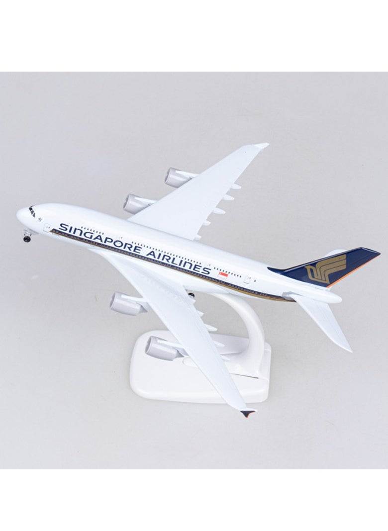 Singapore Airlines Alloy Metal Airplane Model Simulation Toys  A380 47cm  - Image 2