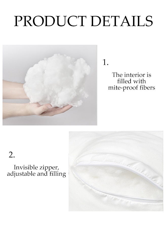 DUNISO 3 in1 Pregnancy Pillows H Shaped Side Sleeper Maternity Body Pillow Full Pregnancy Body Pillow, Support for Back Hips, Legs, Maternity Woman Pillow with Detachable and Adjustable Pillow Cover  - Image 2