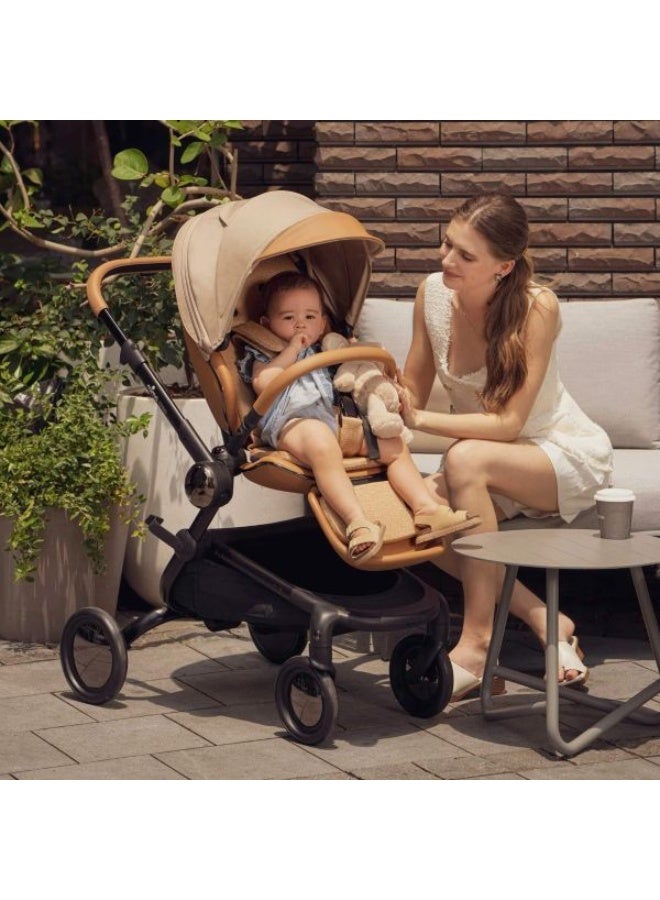 Mima Creo Stroller – Mocha | Eco-Friendly Modern City Stroller with Sleek Design & Comfort - Image 4