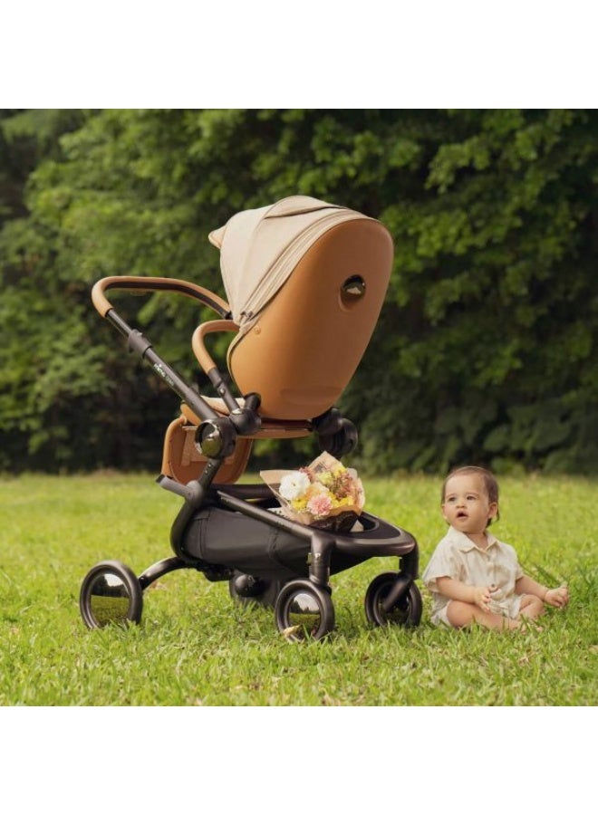 Mima Creo Stroller – Mocha | Eco-Friendly Modern City Stroller with Sleek Design & Comfort - Image 3