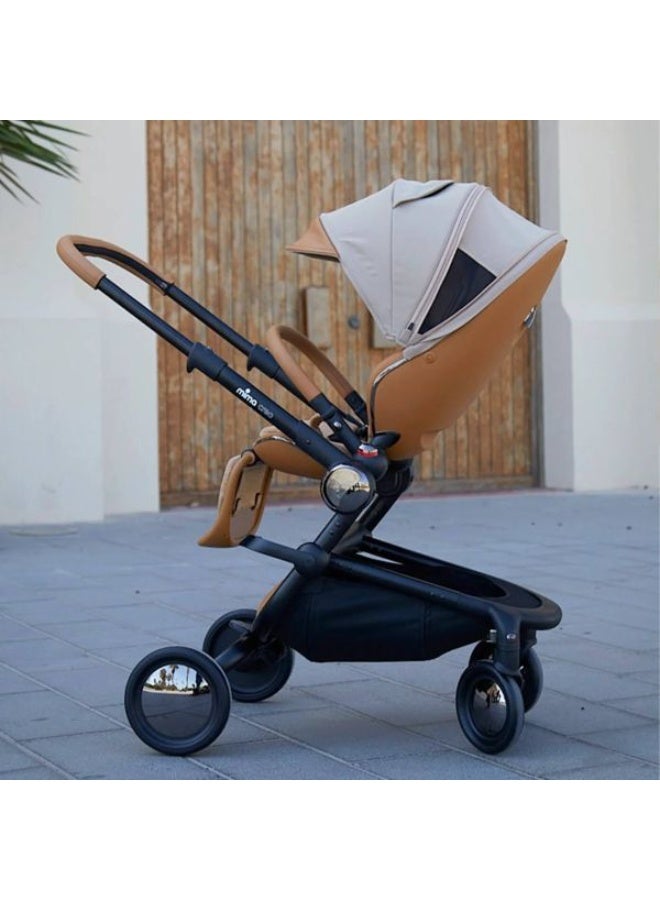 Mima Creo Stroller – Mocha | Eco-Friendly Modern City Stroller with Sleek Design & Comfort - Image 5