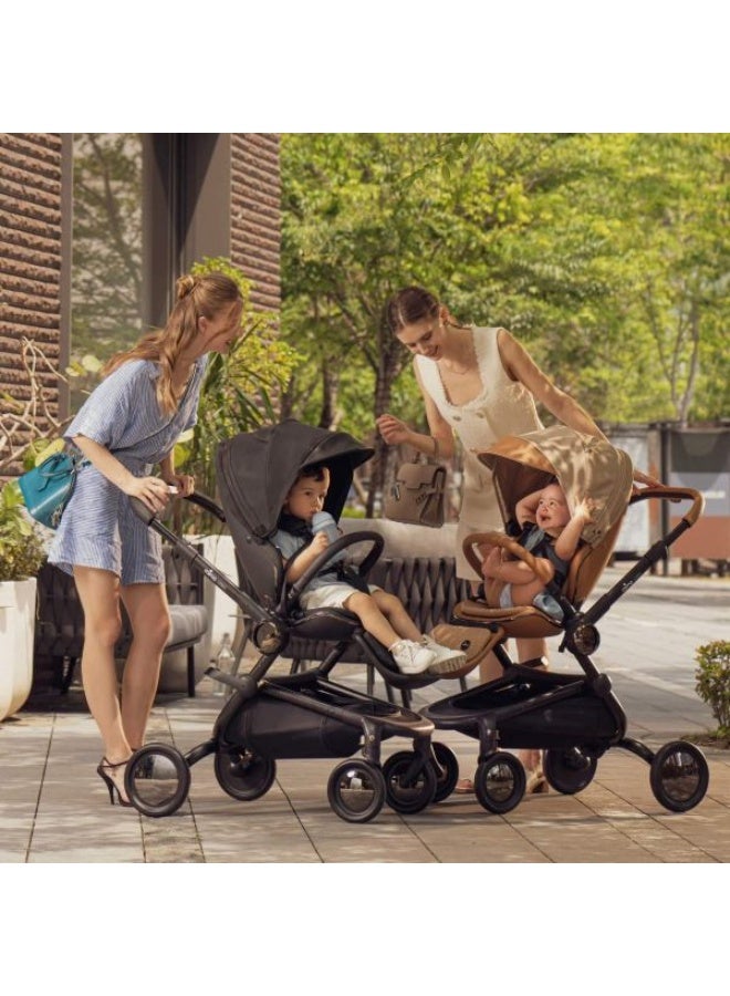 Mima Creo Stroller – Mocha | Eco-Friendly Modern City Stroller with Sleek Design & Comfort - Image 2