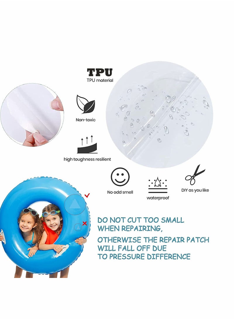 KASTWAVE - Pool Patch Repair Kit Self-Adhesive Vinyl Repair Patch 30 Pieces Repair Pool Liner Patch Repair Pool Patches for Above Ground Pools Swimming Ring Inflatable Float Boat - Image 1