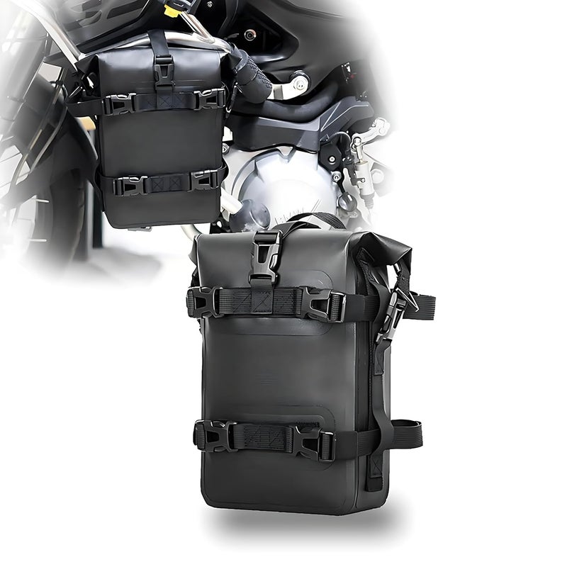 TORIOX Waterproof Motorcycle Saddle Bags 4L Capacity Tear Resistant Motorbike Side Hanging Bag Tail Bag for Outdoor Use Touring, Commuting to Work or School Luggage Riding Accessories - Image 3