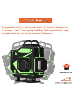 4D 16 Lines Laser Level APP Remote Control Multifunction Level Tool with 3° Self Leveling System Function, Green Self Leveling Laser Level 4x360°  Vertical Horizontal Cross with 2xRechargeable Battery - pzsku/Z99090BAB82D6CDBCF1E1Z/45/_/1722766229/b80d00a2-6578-4c41-a911-70da73090b3f