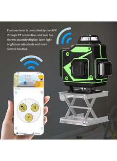 4D 16 Lines Laser Level APP Remote Control Multifunction Level Tool with 3° Self Leveling System Function, Green Self Leveling Laser Level 4x360°  Vertical Horizontal Cross with 2xRechargeable Battery - pzsku/Z99090BAB82D6CDBCF1E1Z/45/_/1722766269/c95f48ab-4f50-4b00-bf6b-cb8c6522068b