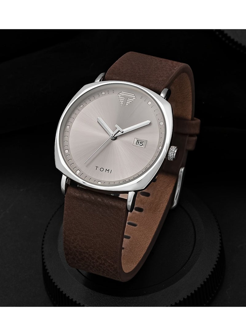 TOMI Unisex Fashion Quartz Watch - Trendy Minimalist Design for Men & Women | Casual Creative Timepiece - Image 2