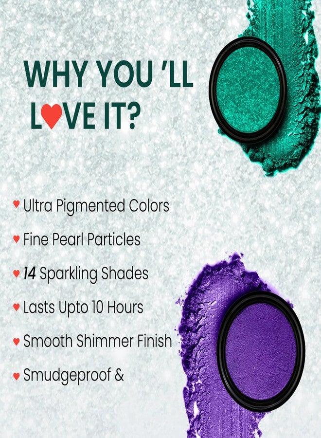 كالرسينس ظلال عيون كولوريسنس ألترا جرافيك | ١٤ لونًا لامعًا بتأثير براق | ثبات طويل الأمد ومقاوم للتجعد | فرشاة ظلال عيون مجانية - وردي فاتح - Image 3